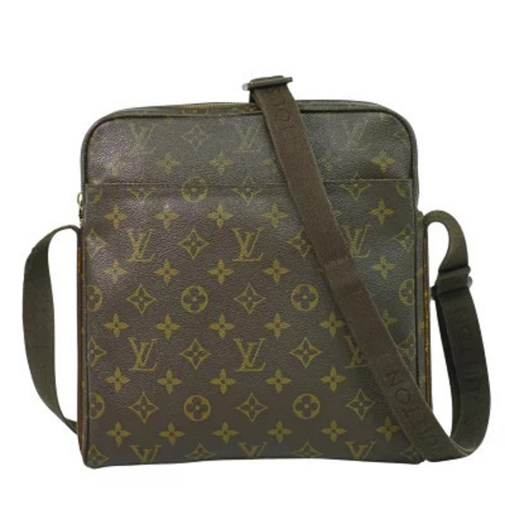 Louis Vuitton LV Trotteur Bobour Monogram Shoulder Bag Canvas Leather Brown